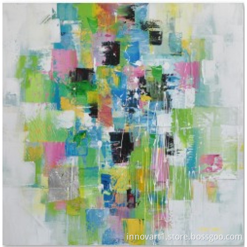 hand painted abstract art oil painting on canvas